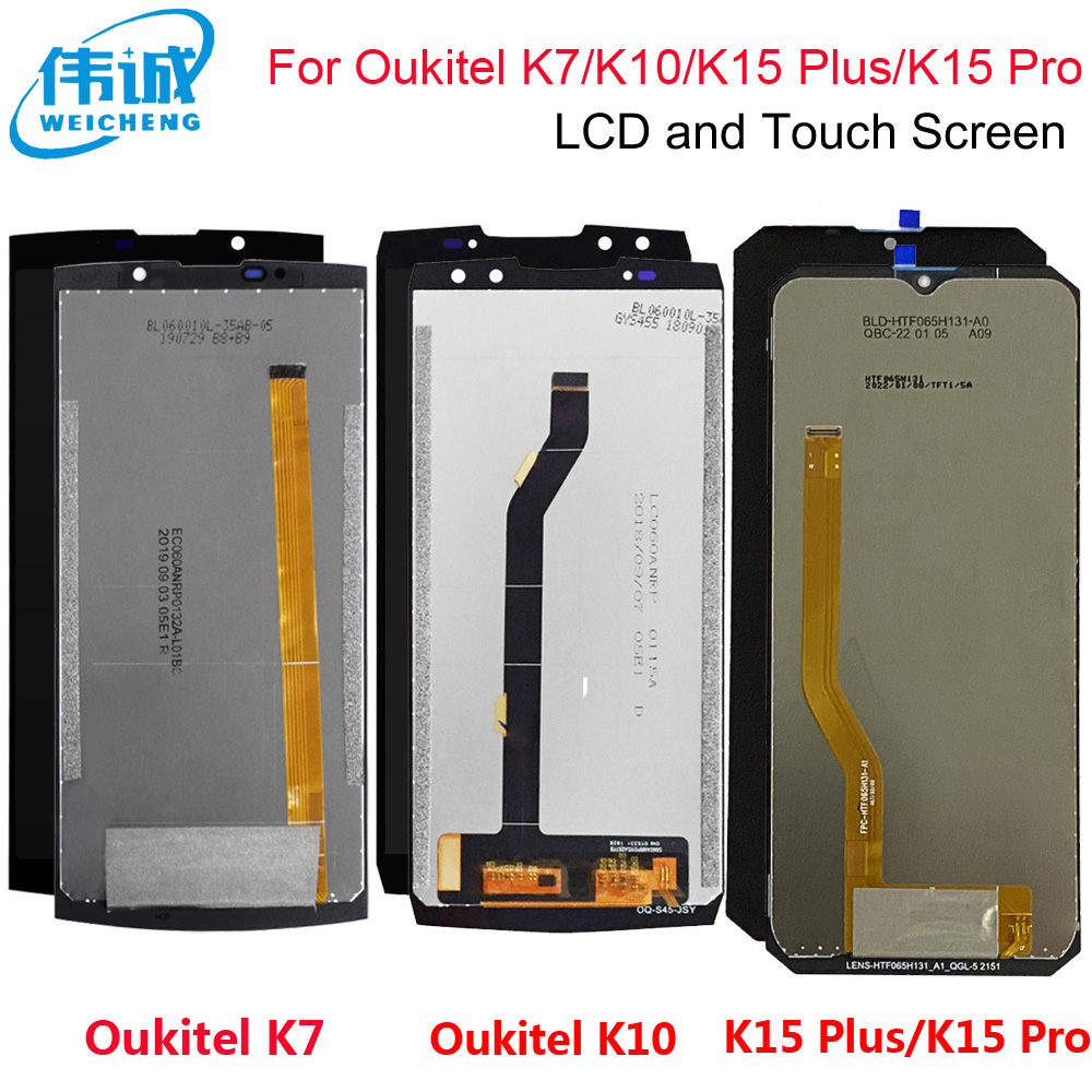 OUKITEL K10 LCD 디스플레이 + 터치 스크린 오리지널 Oukitel K15 Plus LCD 디지타이저 패널 디스플레이 OUKITEL K7 lcd K15 pro lcd 용